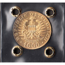 1976 - AUSTRIA 1000 Scellini oro Duca Friedric II Fdc
